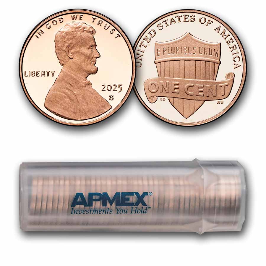 2025-S Lincoln Cent 50-Coin Roll Proof | eBay